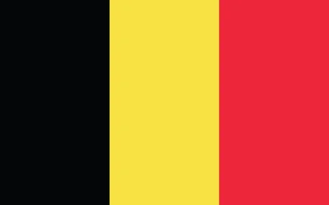 Belgium flag vector graphic. Rectangle Belgian flag illustration. Belgium cou Stockillustratie