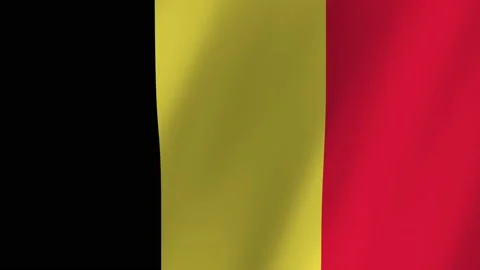 Belgium flag waving animation Stock Footage 220072828