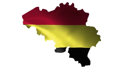 Belgium map belgium flag waving independence Stock Footage 236728151
