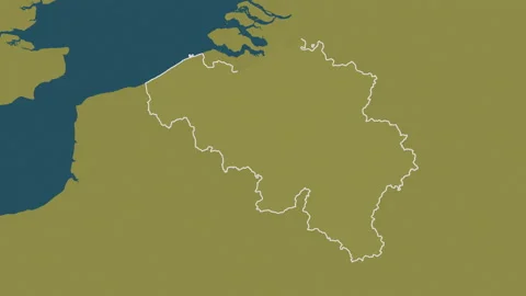 Belgium map - drive. Border. Pattern. Stock Footage 147497715