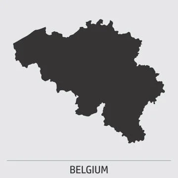 Belgium map icon Stock Illustration