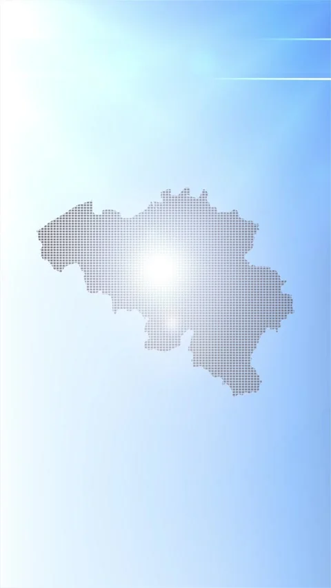 Belgium Map Opener Stock Footage 276971397