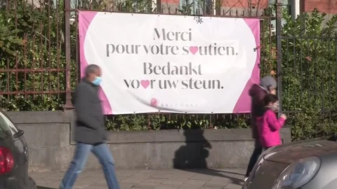 Belgium reports slight decrease in Covid-19 hospitalisations, BRUSSELS, BE - 05  Stockbeeldmateriaal 203978333