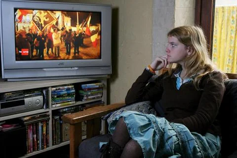 Belgium Rtbf Fiction Program Illustration - Dec 2006 Stock Photos
