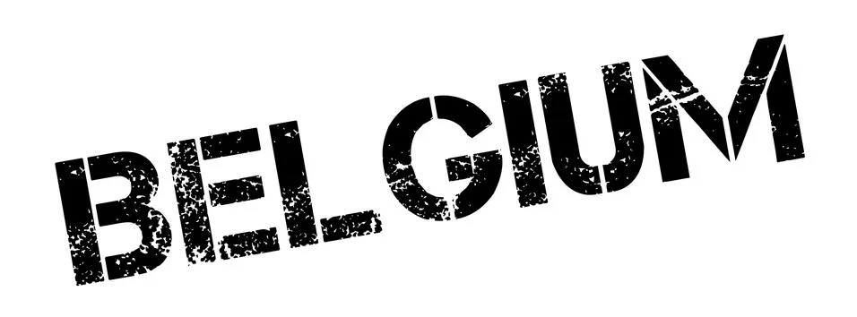 Belgium rubber stamp Stock Illustration