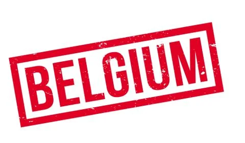 Belgium rubber stamp Stock Illustration
