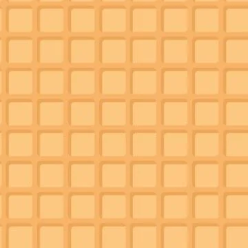 Belgium square waffles seamless pattern, pastel colors, golden crust dough ab Stock Illustration