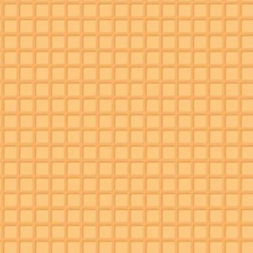 Belgium square waffles seamless pattern, pastel colors, golden crust dough ab Stock Illustration