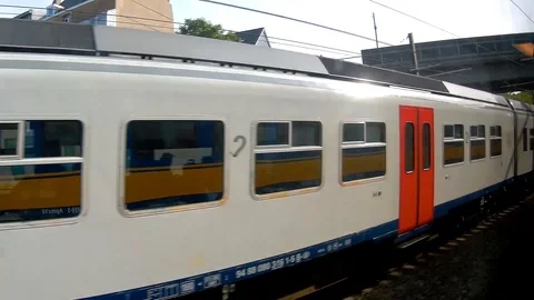 Belgium Train 01 Stock Footage 90056918