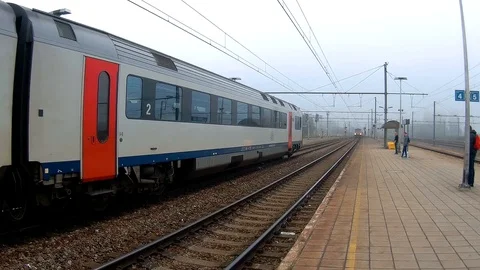 Belgium Train 08 Stock Footage 90057483