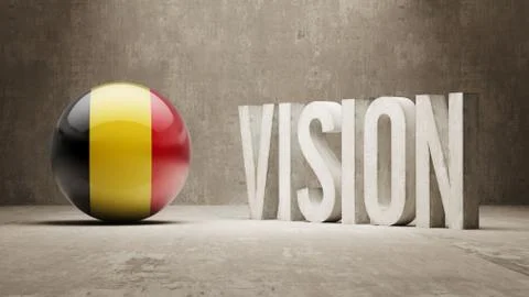 Belgium. Vision Concept. Stock Illustration