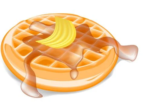 Belgium waffles Illustrazione stock