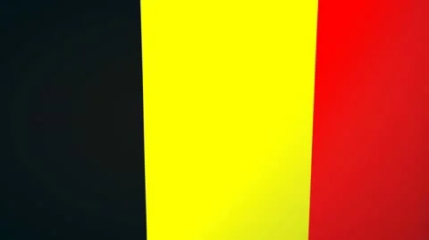 Belgium Waving Flag Stock Footage 10761548