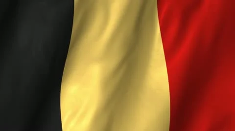 Belgium Waving Flag Stock Footage 12240741