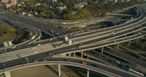 Belgrade - Ada Bridge Video stock 99561982