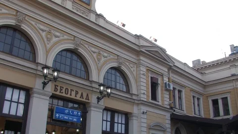 Belgrade Central Station Stock Footage 93962892