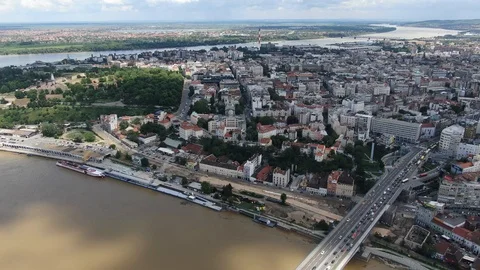 Belgrade Drone Aerial 10 Stock Footage 108524092