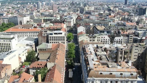 Belgrade Drone Aerial 12 Stock Footage 108525217