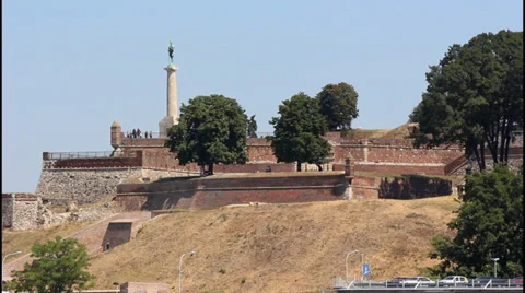 Belgrade, fortress Vídeo Stock 32283213