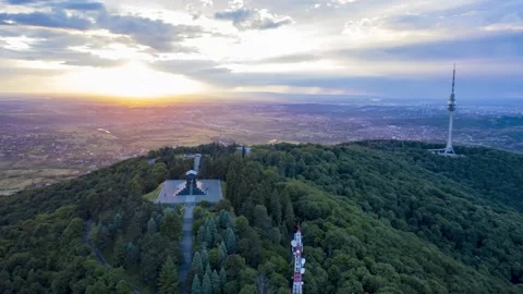 Belgrade hyperlapse - Avala take 4 Stock Footage 163236988