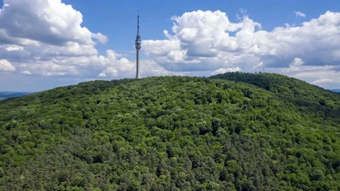 Belgrade hyperlapse - Avala Tower take 2 Stock Footage 163237108