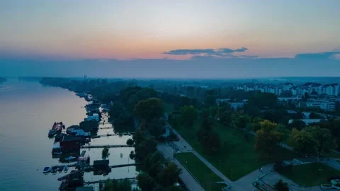 Belgrade hyperlapse - Blok 45 take 3 Stock Footage 148992733