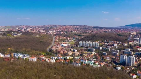 Belgrade hyperlapse - Košutnjak take 2 Stock Footage 163239956
