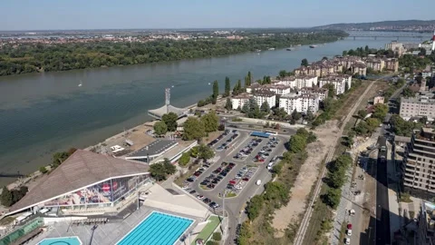 Belgrade hyperlapse - SC Milan Gale Muškatirović take 2 Stock Footage 163241294