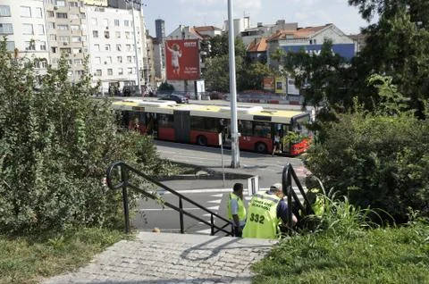 Belgrade landmarks Stock Photos