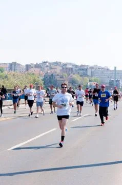 Belgrade marathon Stock Photos