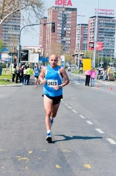 Belgrade marathon Stock Photos