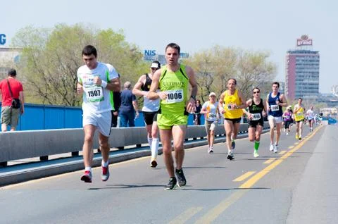 Belgrade marathon Stock Photos