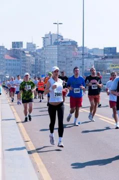 Belgrade marathon Foto stock