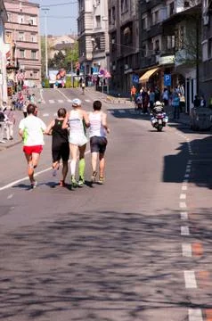 Belgrade marathon Stock Photos