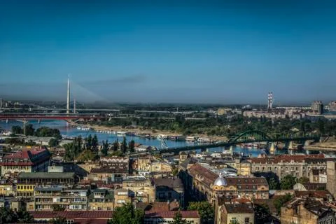 Belgrade panorama Stock Photos