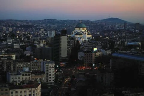 Belgrade panorama Stock Photos