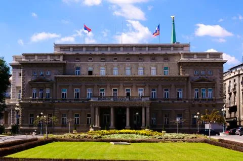 Belgrade parlament 스톡 사진