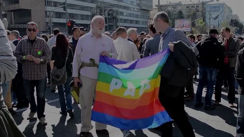 Belgrade Pride 動画素材 75908057