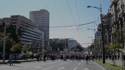 Belgrade Pride 動画素材 75908203
