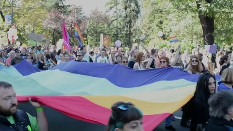 Belgrade Pride 動画素材 75908500