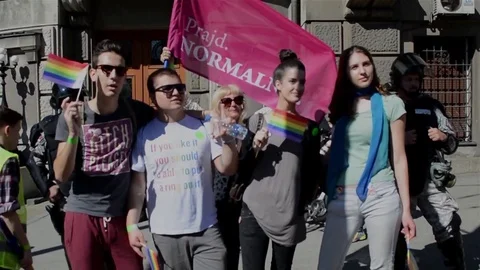 Belgrade Pride 動画素材 75908639