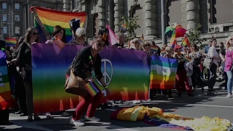 Belgrade Pride 動画素材 75908857
