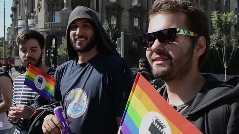 Belgrade Pride 動画素材 75908902