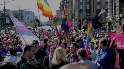 Belgrade Pride 動画素材 75908947