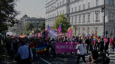 Belgrade Pride 動画素材 75909110