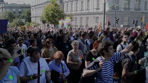 Belgrade Pride 動画素材 75909137