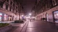 Belgrade with Prince Michael Street at night in Time Lapse 4k or 4k+ Resolution