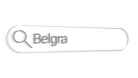 Belgrade Search Bar Close Up Single Line Typing Text Box Layout Web Database Stock Footage 151552010