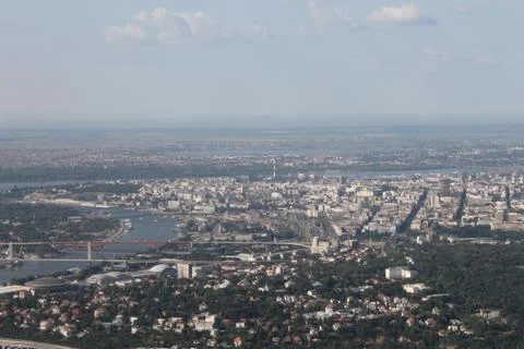 Belgrade from the sky Fotos de archivo