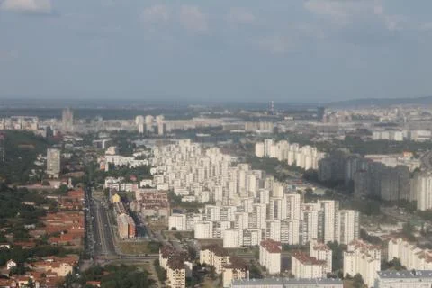 Belgrade from the sky Stock Photos